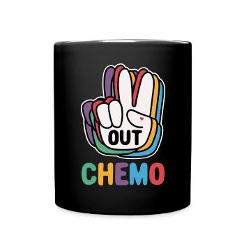 Out Chemo Therapie Ende - Tasse einfarbig - Schwarz - Vorne