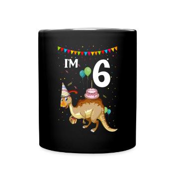 Parasaurolophus for dinosaurs and fosil hunters - Full Colour Mug - black - Front