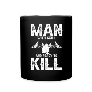 Conception de chasseur de coyote pour la chasse au coyote - Mug uni - noir - Devant