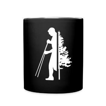 Arbre - Randonnée - (2) - Mug uni - noir - Devant