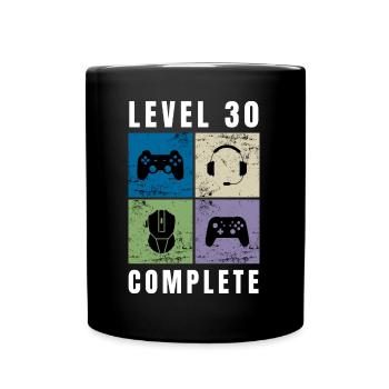 Niveau 30 Complete 30th Birthday Retro Gaming - Mug uni - noir - Devant