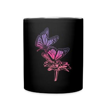 Monarch Butterfly Sketch Graphic Butterfly Lovers - Mug uni - noir - Devant