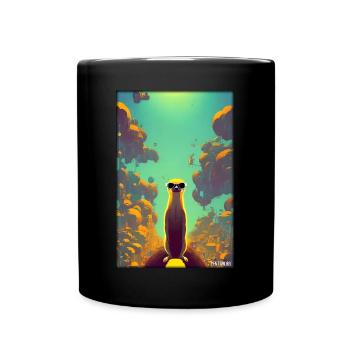 Suricates Zoo Animaux Nature Faune Surikate Zoo - Mug uni - noir - Devant