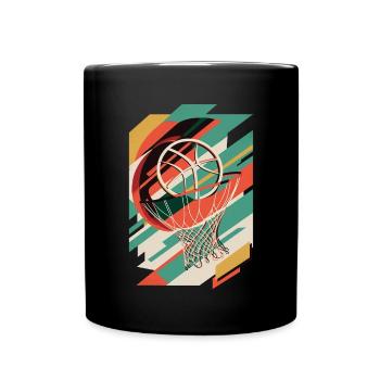 Basketball Art Déco - Mug uni - noir - Devant