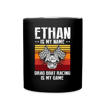 Conception de bateaux de course pour les courses de dragsters - Mug uni - noir - Devant