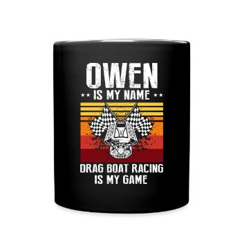 Conception de bateaux de course pour les courses de dragsters - Mug uni - noir - Devant
