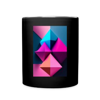 art abstrait - Mug uni - noir - Devant