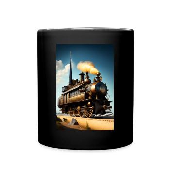 Un train du futur - Mug uni - noir - Devant