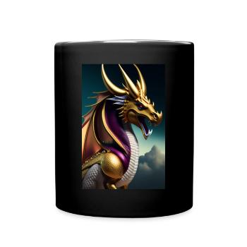 Golden-headed dragon - Full Colour Mug - black - Front