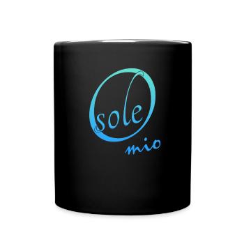 O sole mio - Tasse einfarbig - Schwarz - Vorne