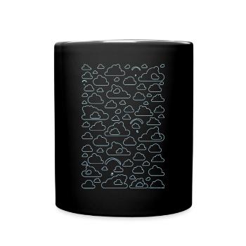 Cloud Surfer Parapente lumière - Mug uni - noir - Devant