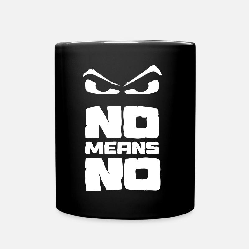 no means no - no means no - Full Colour Mug - black