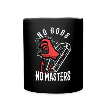 No Gods No Masters - Full Colour Mug - black - Front