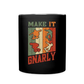 Conception de planche à roulettes pour skateboarder - Mug uni - noir - Devant