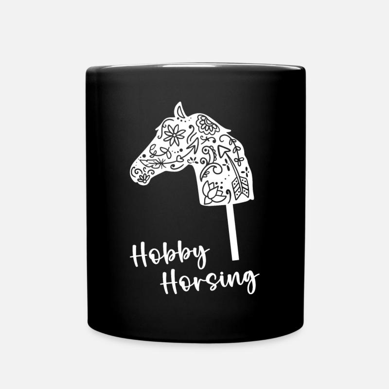 Hobby Horsing Stecken Pferde Steckenpferde Horses - Tasse einfarbig - Schwarz