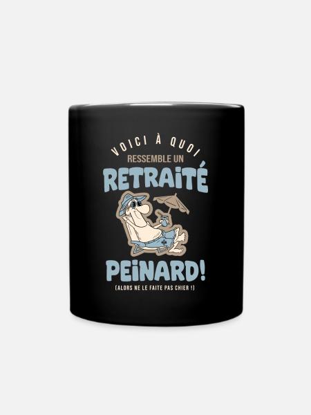 Retraite Humour retraité Cadeau drole retraite - Mug uni - noir