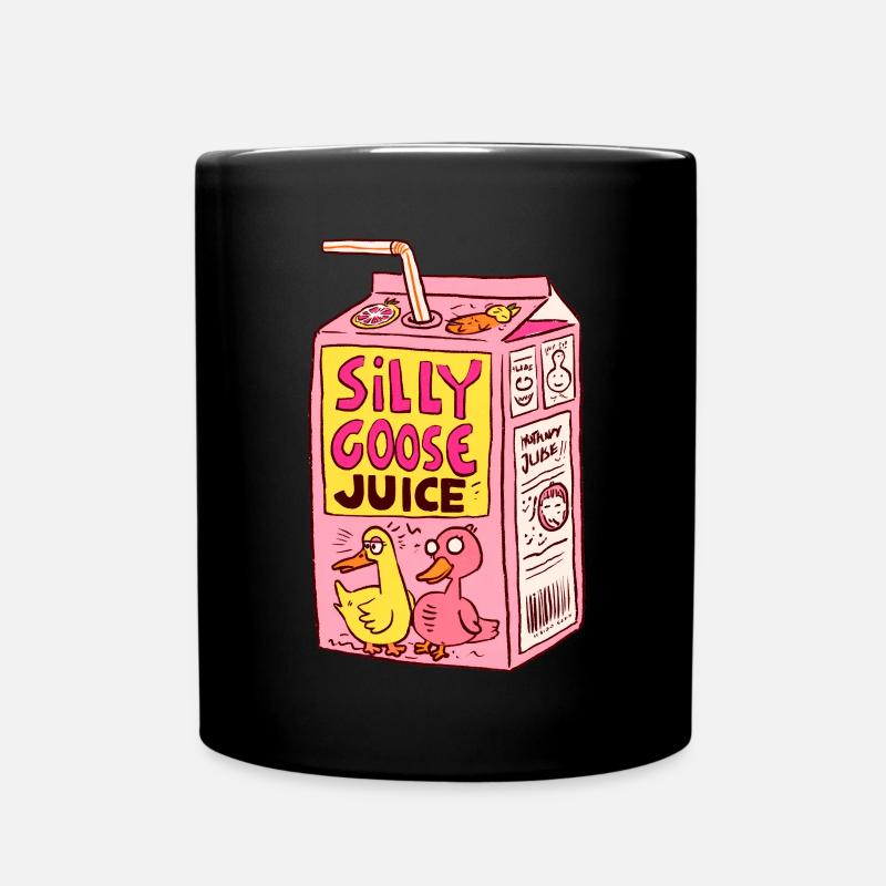 Funny Silly Goose Juice - Tasse einfarbig - Schwarz