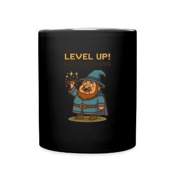 Level! Still Clueless - Full Colour Mug - black - Front