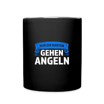 Angeln Fisch Fischer Angler Angeln Geschenk - Tasse einfarbig - Schwarz - Vorne