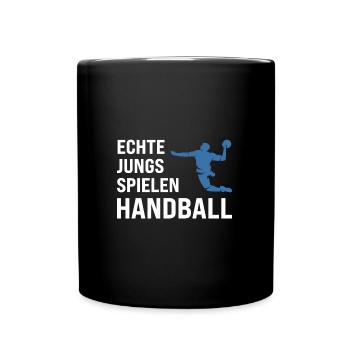 Handball Spieler Handballspieler Geschenk - Tasse einfarbig - Schwarz - Vorne