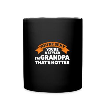 Großvater Großvater Großvater Geschenk - Tasse einfarbig - Schwarz - Vorne