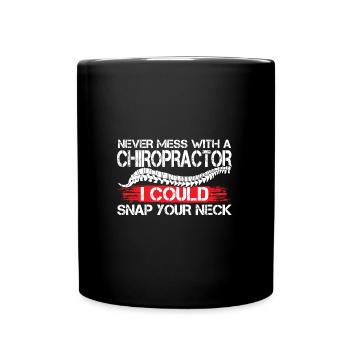 Physiotherapeut Chiropraktiker Chiropraktikerin Ge - Tasse einfarbig - Schwarz - Vorne