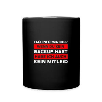 Fachinformatiker Beruf Informatiker Geschenk - Tasse einfarbig - Schwarz - Vorne