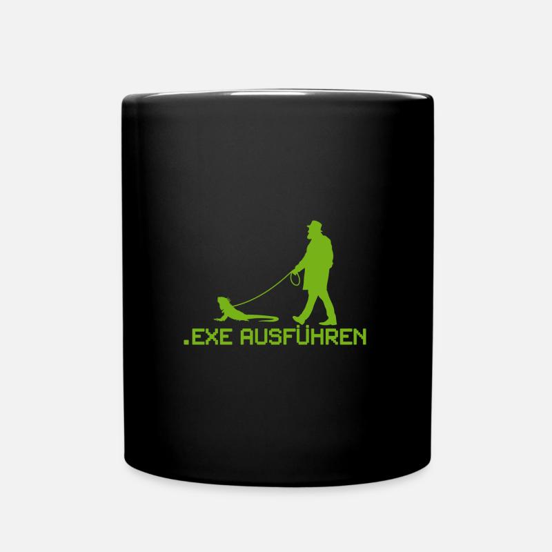 exe ausführen - Tasse einfarbig - Schwarz