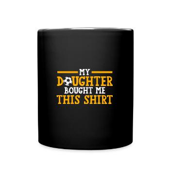 Soccer Mom Tochter Soccer Mom Sport Geschenk - Tasse einfarbig - Schwarz - Vorne