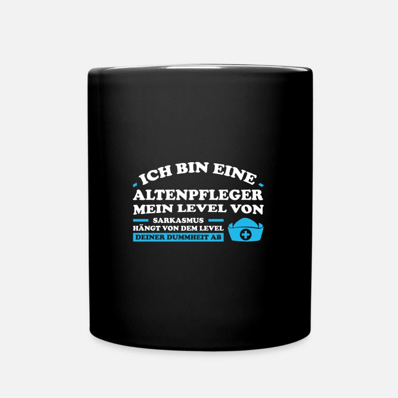 Altenpfleger Beruf Altenpflege Geschenk - Tasse einfarbig - Schwarz