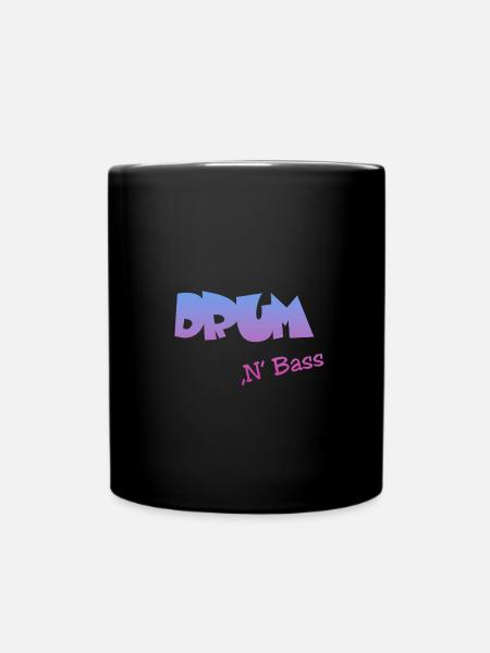 Drum n Bass - Tasse einfarbig - Schwarz