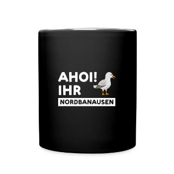 Nordsee Norddeutschen Norden Geschenk - Tasse einfarbig - Schwarz - Vorne
