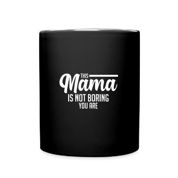 Mama Oma Oma Geschenk - Tasse einfarbig - Schwarz - Vorne