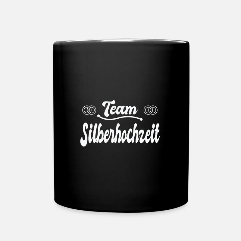 25. Hochzeitstag Ehe 25 Jahre Ehe Geschenk - Tasse einfarbig - Schwarz