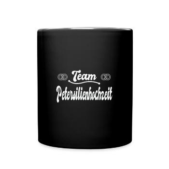 12,5. Hochzeitstag Ehe 12,5 Jahre Ehe Geschenk - Tasse einfarbig - Schwarz - Vorne