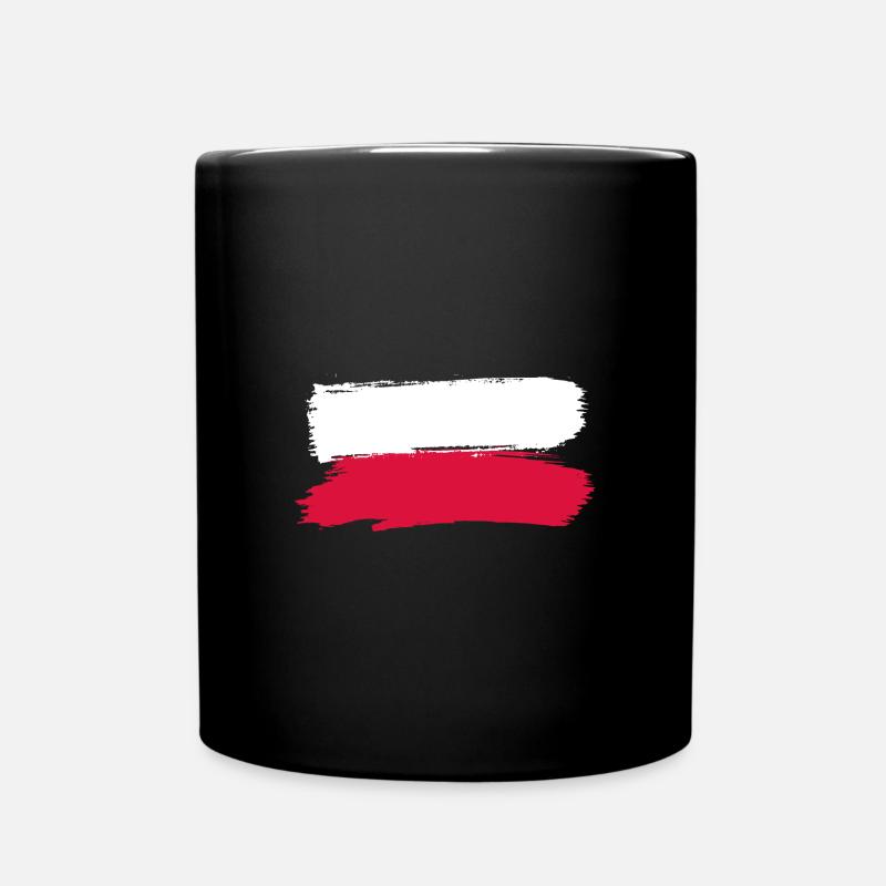 Drapeau polonais pour les supporters polonais - Mug uni - noir