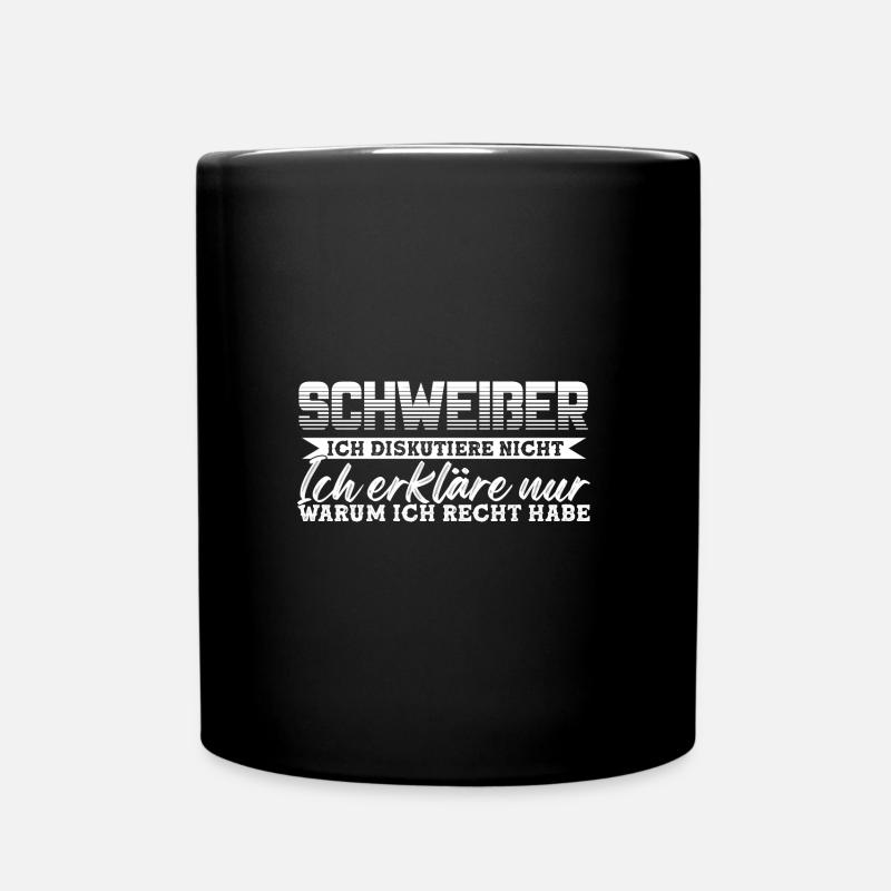 Schweißer Beruf Schweisser Geschenk - Tasse einfarbig - Schwarz