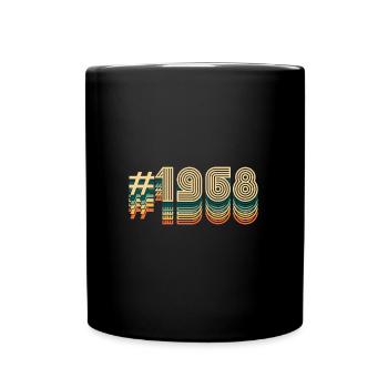 54ème Anniversaire Millésime 1968 - Mug uni - noir - Devant