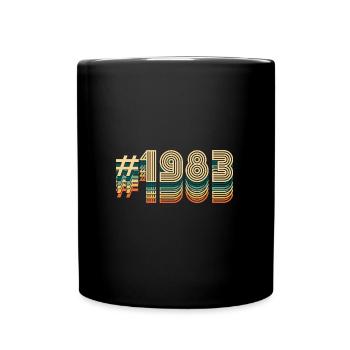 39 Geburtstag Jahrgang 1983 - Tasse einfarbig - Schwarz - Vorne