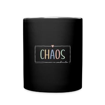 Chaos Coordinator stressed mother - Full Colour Mug - black - Front
