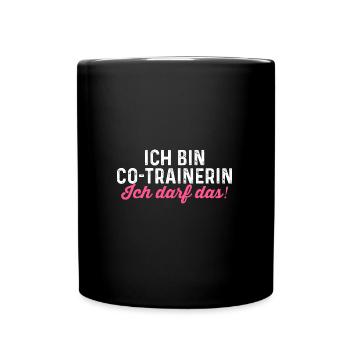 Co-Trainerin Sport Trainerin Geschenk - Tasse einfarbig - Schwarz - Vorne