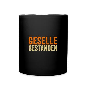 Geselle 2023 Prüfung Gesellen Prüfung Geschenk - Tasse einfarbig - Schwarz - Vorne