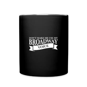 Theater Broadway Theater Geschenk - Tasse einfarbig - Schwarz - Vorne