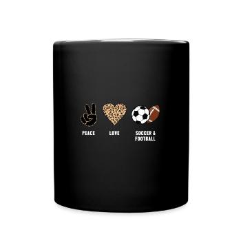 baller fussball baller Geschenk - Tasse einfarbig - Schwarz - Vorne