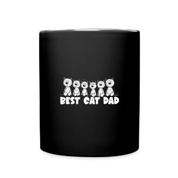 Cats Dad Best Cat Dad - Full Colour Mug - black - Front