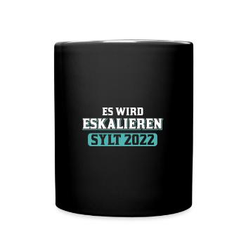 Nordsee Nordseeküste Urlaub Lieblingsinsel Sylt - Tasse einfarbig - Schwarz - Vorne