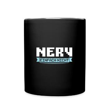 Gaming Zocken Konsole Geschenk - Tasse einfarbig - Schwarz - Vorne