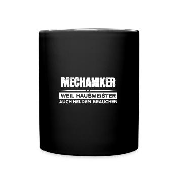 Hausmeister Job Handwerker Geschenk - Tasse einfarbig - Schwarz - Vorne