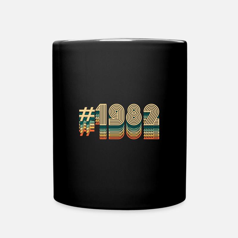 40 Geburtstag Jahrgang 1982 - Tasse einfarbig - Schwarz