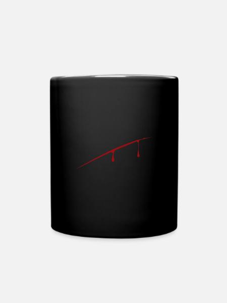 Bloody Cut - Tasse einfarbig - Schwarz